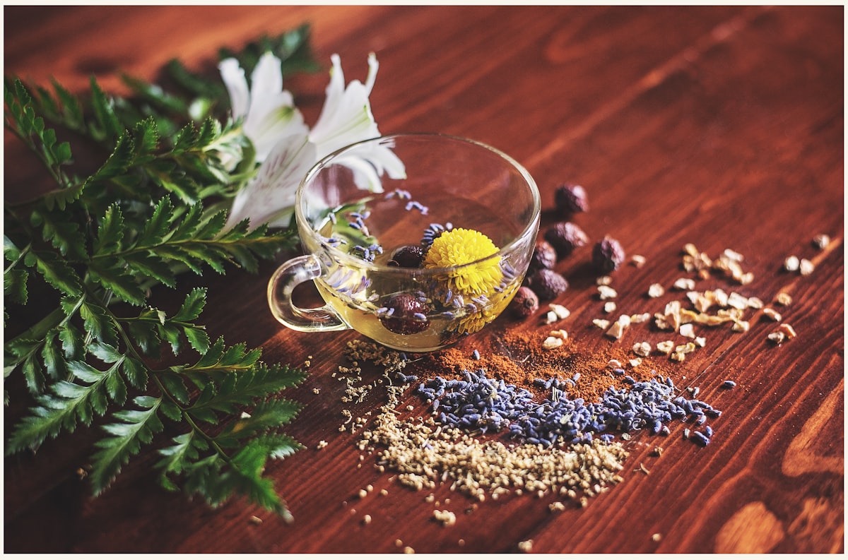 Erbe fresche per bevande naturali